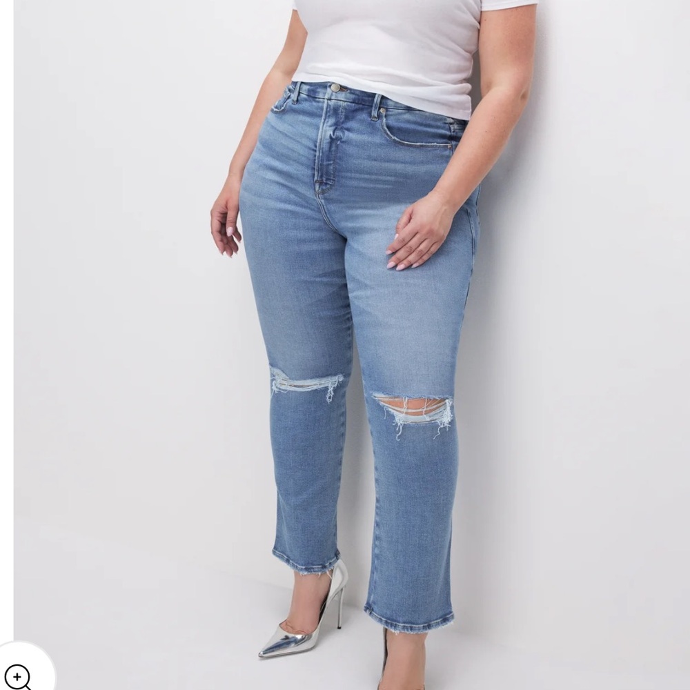 Good American Good Curve Straight Jeans SZ 26 - Picture 1 of 6